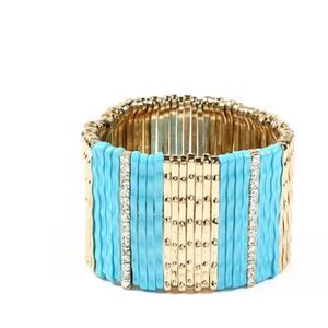 NWT Mercer Street enamel bracelet stretch